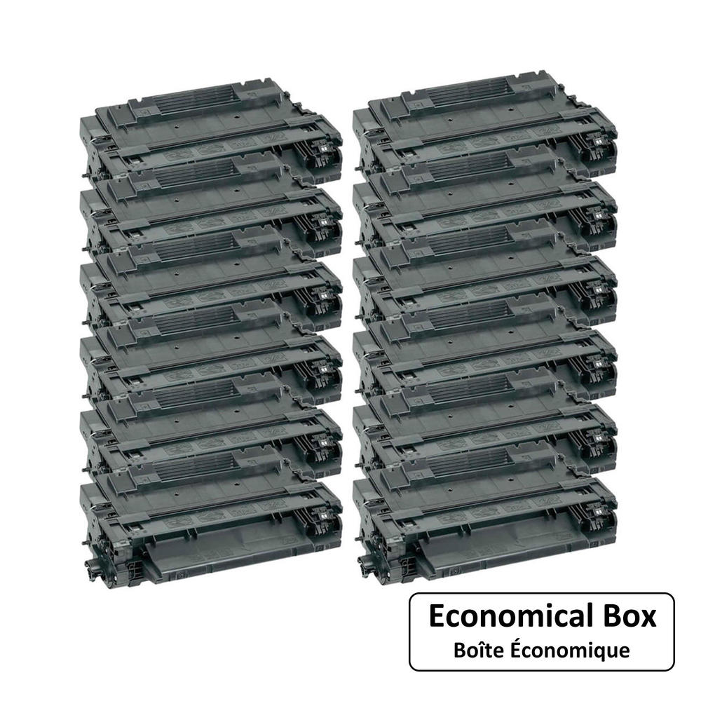 Compatible HP 55A CE255A Black Toner Cartridge - Economical Box