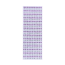 Square Rhinestone Sticker, Lavender and Clear - LIVINGbasics®