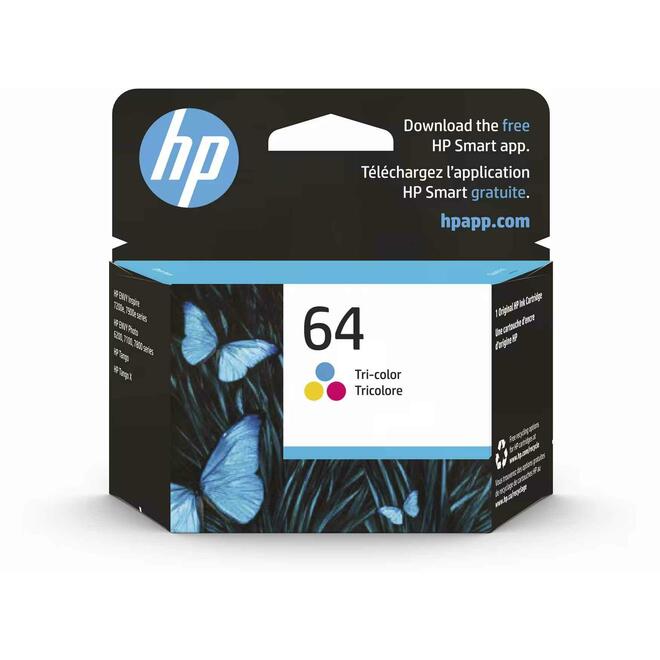 HP 64 Color OEM ENVY Photo 7855 HP 64 N9J89AN Original Tri color Ink Cartridge