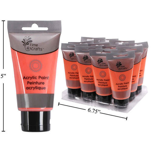 Peinture Acrylique De Qualité Artiste 75ml Orange Fluo 1 Pièce