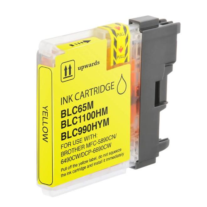 LC65Y Ecobox MFC 5890CN Brother LC65Y Compatible Yellow Ink Cartridge High Yield Ecobox