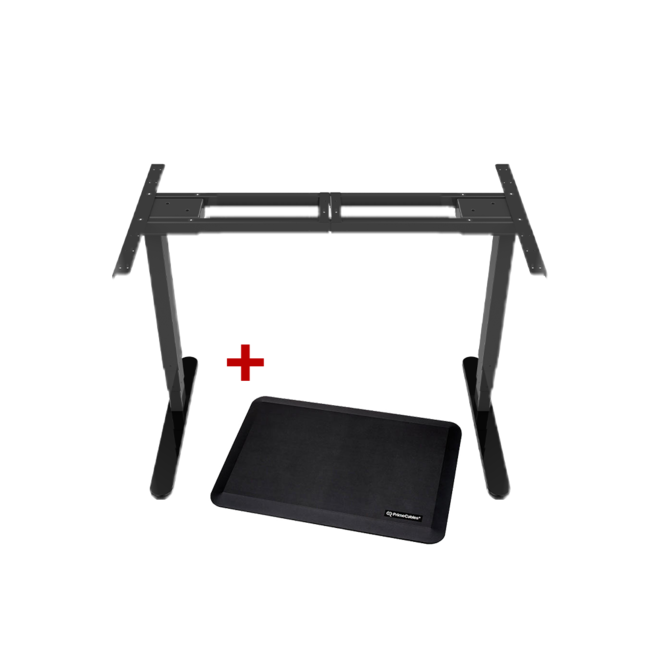 PrimeCables Cab M02 23R BK STM01 1 Standing Desk Desk Converter Sit Stand Dual Motor Height Adjustable ADR Desk Frame Electri