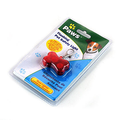 thumbnail image 2 of 1 Pet Dog Cat Bone Shape LED Blink Flashing Safety Light Tag Collar Red 2 of 13