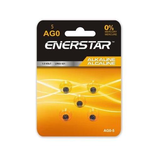 Enerstar LVH AG0 5 Battery Charger ENERSTAR ALKALINE AG0 CELL BATTERIES 5 PACK