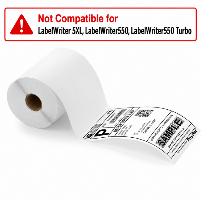 Dymo Label Printer 1744907 Label Maker Tapes DYMO 1744907 LabelWriter Extra Large Shipping Labels 4 x 6 102mm x 152mm White C