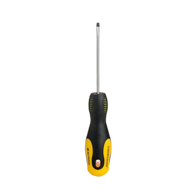 CAB HT 0600001 Hand Tools Magnetic Tip Slotted Screwdriver with Double Color TPR Handle 3 0 75mm
