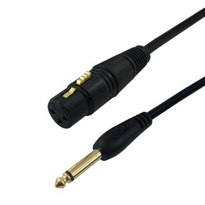 Plugger Câble XLR femelle - Jack mâle stéréo 3m Easy - Câble micro
