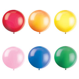 Giant Balloon Mixed 6 Color Round Latex 36" 91CM 6Pcs