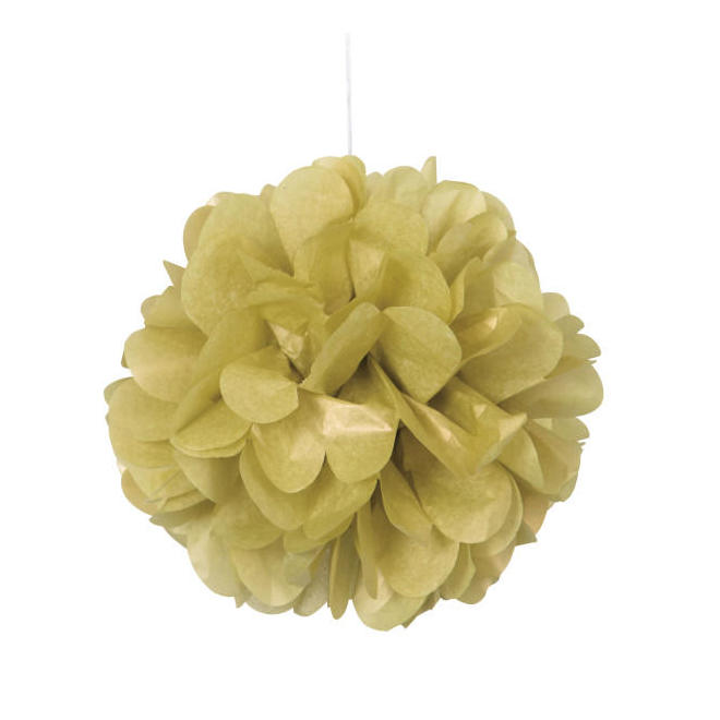Other Brands LVC 64218 Party Favors Gold Mini Puff Tissue Decorations 3Pcs