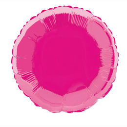 Hot Pink Foil Balloon Round 18" 45.7CM 1Pc