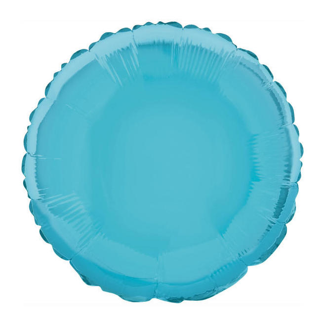 LVU 53338 Foil Balloon 18 45 7CM Baby Blue Round Foil Balloon