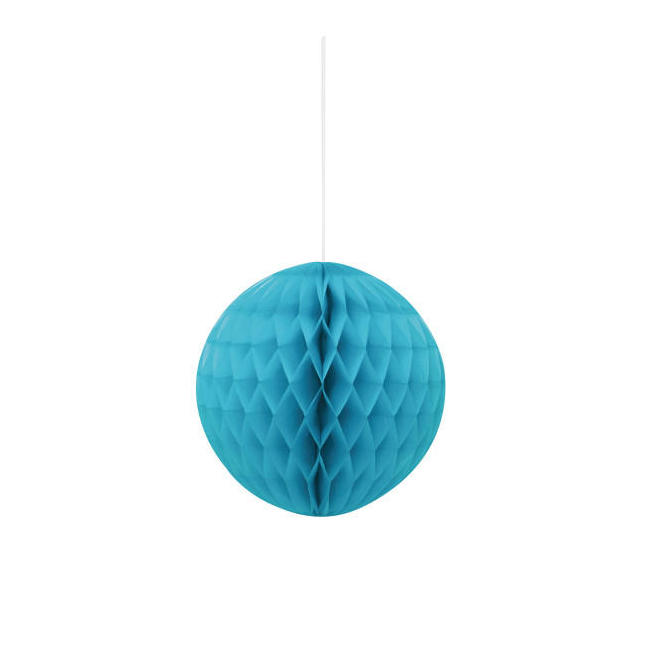 Other Brands LVU 63223 Party Favors Caribbean Teal Solid 8 Honeycomb Ball