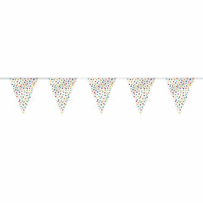 Other Brands LVU 58268 Banners Party Banner Rainbow Polka Dots Flag Banner 12ft