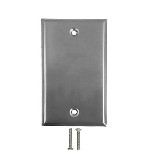 WP SS1 Audio Video Wall Plates Wall Plate Solid Stainless Steel