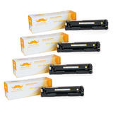 Moustache 201X CF402X Y Color LaserJet Pro M252dw Compatible HP 201X CF402X Yellow Toner Cartridge High Yield Moustache