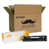 Moustache 201X CF402X Y Color LaserJet Pro M252dw Compatible HP 201X CF402X Yellow Toner Cartridge High Yield Moustache