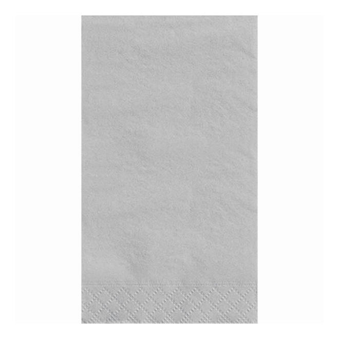 LVU 3348 Napkins Silver Solid 2 Ply Guest Towel 33 40cm 13 16In 20Pcs