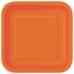 Other Brands LVU 99274 Plates Mint Solid Square 7 Dessert Plates 16Pcs