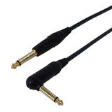 Other Brands Cab TS1R All Professional Audio Cables Premium TS Mono Male to TS Mono Right Angle Male Instrument Guitar Cable
