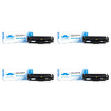 Moustache 410X CF411X Color LaserJet Pro M452dw Compatible HP 410X CF411X Cyan Toner Cartridge High Yield Moustache