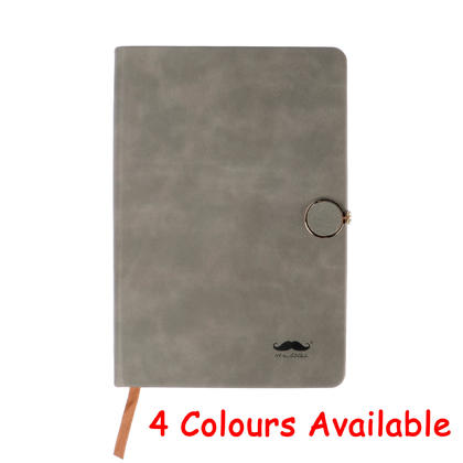 Color PU Notebook with Magnetic Buckle, 96 Sheets, A5 - Moustache®