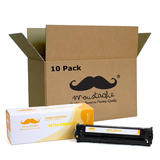 Moustache CB542A Color LaserJet CP1210 Remanufactured HP 125A CB542A Yellow Toner Cartridge Moustache