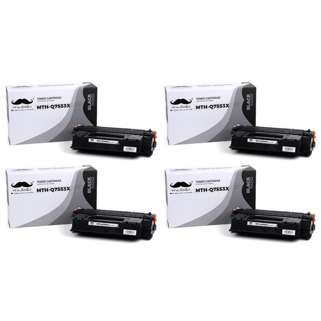Toner Noir Compatible HP LaserJet M2727nf MFP / P2014 / P2015 - Lot De 3 Cartouches Q7553X (53X)