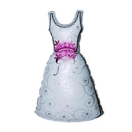 Foil Balloon Wedding Dress Mylar Helium Balloon Party Decor, 43" - LIVINGbasics®