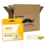 Moustache T127420 Y C Stylus NX625 Epson 127 T127420 Compatible Yellow Ink Cartridge Extra High Yield Moustache