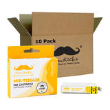 Moustache T125420 Y C Stylus NX125 Epson 125 T125420 Compatible Yellow Ink Cartridge Moustache