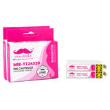 Moustache T124320 M Stylus NX125 Epson 124 T124320 Compatible Magenta Ink Cartridge Moustache