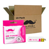 Moustache T124320 M Stylus NX125 Epson 124 T124320 Compatible Magenta Ink Cartridge Moustache
