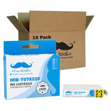 Moustache T078220 Stylus Photo RX580 Epson 78 T078220 Compatible Cyan Ink Cartridge Moustache