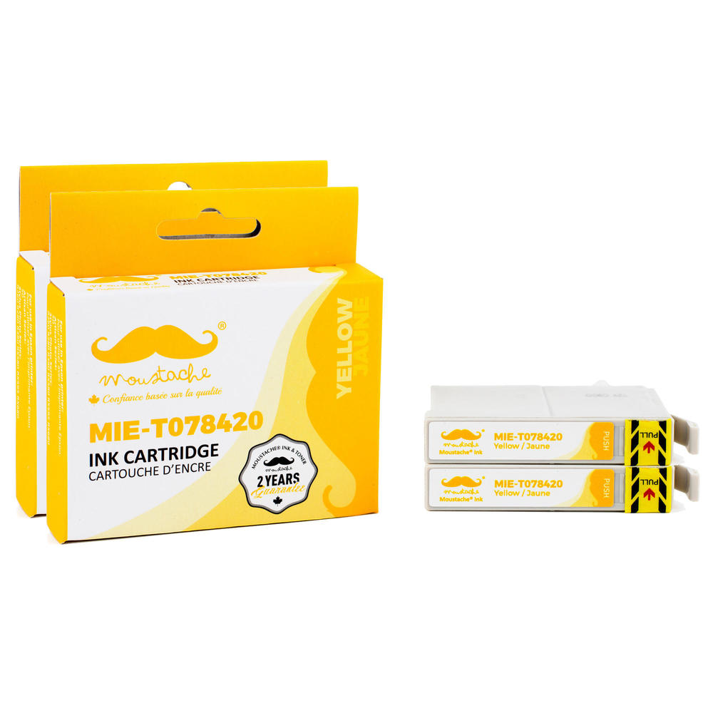 Compatible T078420 Yellow Ink for Epson Printer - Moustache