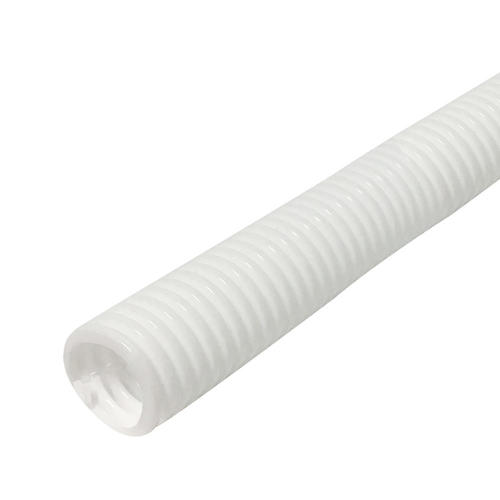 SL 100 300 WH Cable Organizers Corrugated Black Split Loom 300 ft 1 inch white