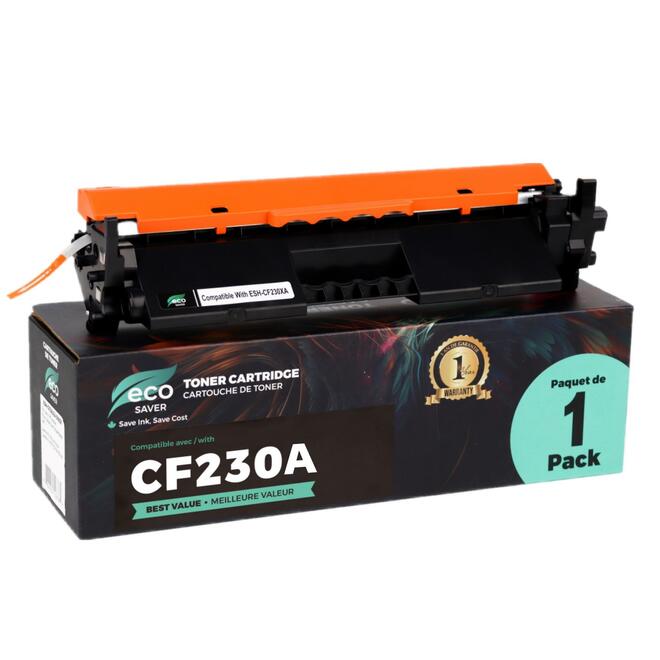 EcoBox CF230A EcoBox LaserJet M203d Compatible HP 30A CF230A Black Toner Cartridge Economical Box