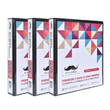 Moustache MOS 321D210PD Binders 1 Round Ring Binder 3 Rings Letter Size Black Moustache