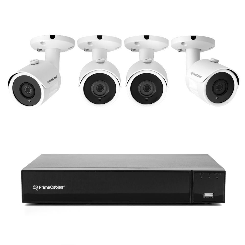 Security Camera System with 4 1080P Night Vision Cameras and 1TB XVR