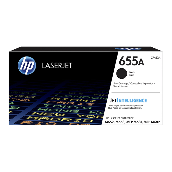HP HP655A CF450A OEM Color LaserJet Enterprise M652dn HP 655A CF450A Original Black Toner Cartridge