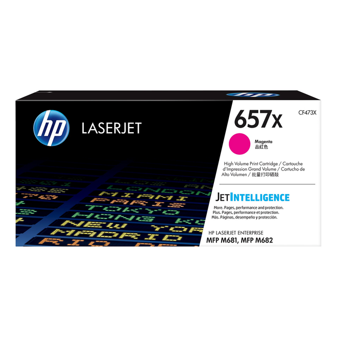 HP HP657X CF473X OEM Color LaserJet Enterprise MFP M681dh HP 657X CF473X Original Magenta Toner Cartridge High Yield