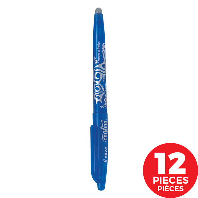 PILOT 285 BL FR7 RD Ballpoint Pens Gel Pens Pilot FriXion Ball Erasable Gel Rolling Ball Pen 0 7mm Pack of 12