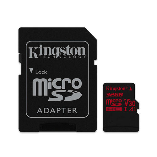 Kingston Cab SDCR 32GBCR ALL Memory Card Canvas React MicroSD Flash Memory Card Class 10 UHS I V30 U3 A1 100MB s R Kingston