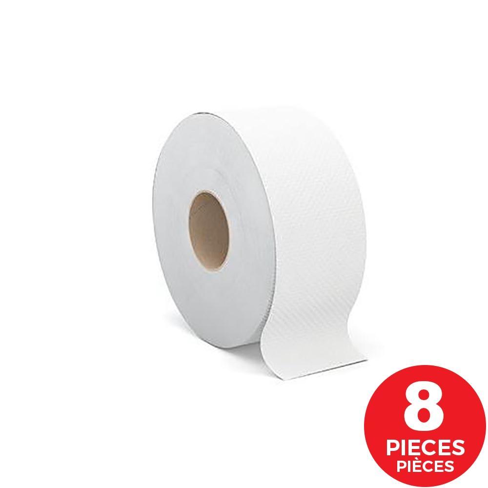 Cascades PRO Jumbo Toilet Paper, 2 ply, 3.3" x 900' Pack of 8