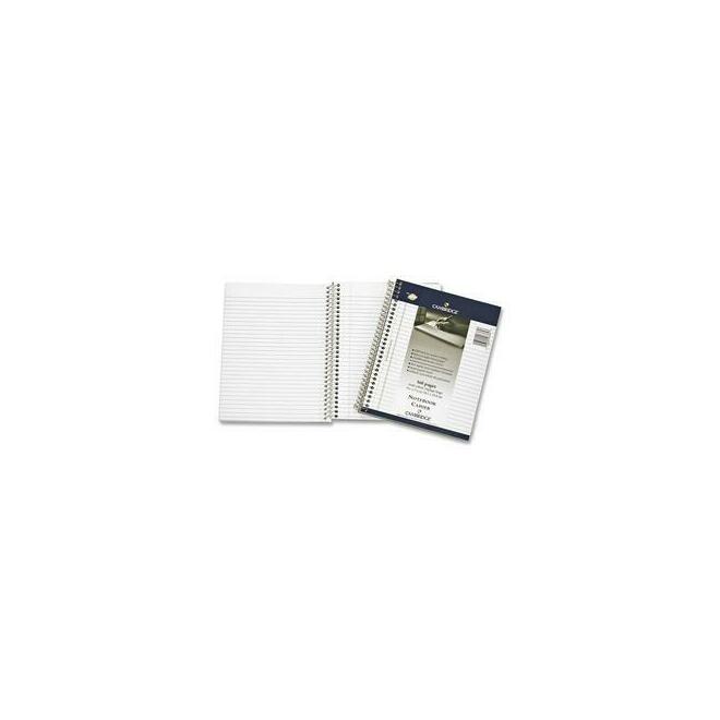 Mead HRY06364 Notebooks Mead Cambridge Spiral Bound Personal Notebook 9 5 x 7 25 Wide Ruled 160 Pages