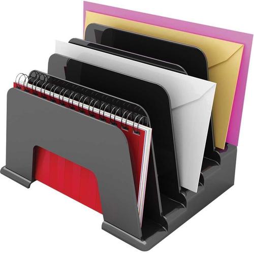 Deflecto Sustainable Office Small Incline Sorter Black 34504
