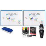 Moustache MOS GISB White JK Grade 3 Moustache Magnetic Whiteboard Wall Self Adhesive Sticker 0 6m x 1m