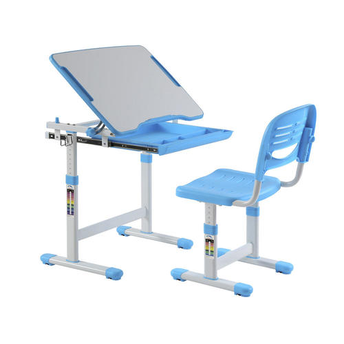 PrimeCables Cab B201C G Monitor Desk Mounts Children s Multi Functional Ergonomic Height Adjustable Desk Chair Set Grey Prime