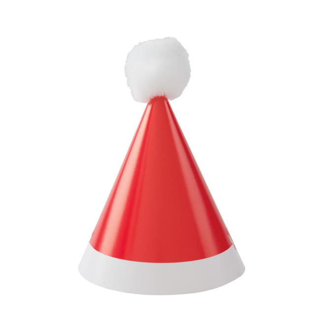 Other Brands LVU 63656 Christmas New Year Party Supplies Happy Mini Pom Pom Santa Christmas Party Hats for Home Party Decor 8