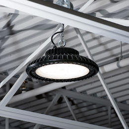 Rayonled RO HBL01 150W Commercial Industrial LED Light UFO 150 Watt LED Highbay Lights Ultra Efficient 135 Lumens to Watts Hi