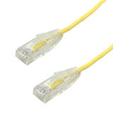Cab 6AUT 04YL Cat6 6a Network Ethernet Cable 4ft Cat6a UTP 10Gb Ultra Thin Patch Cable Yellow